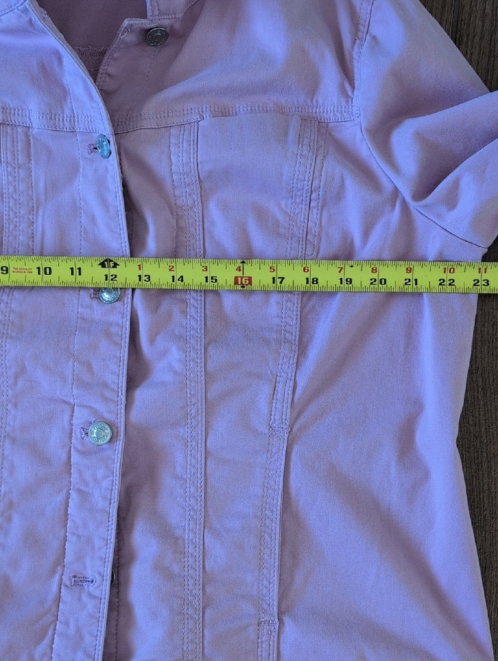 Chicos Lilac Women's Soft Jean Jacket Size 3 - Picture 10 of 10